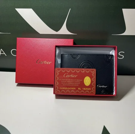 Porte-monnaie Cartier noir pour homme
