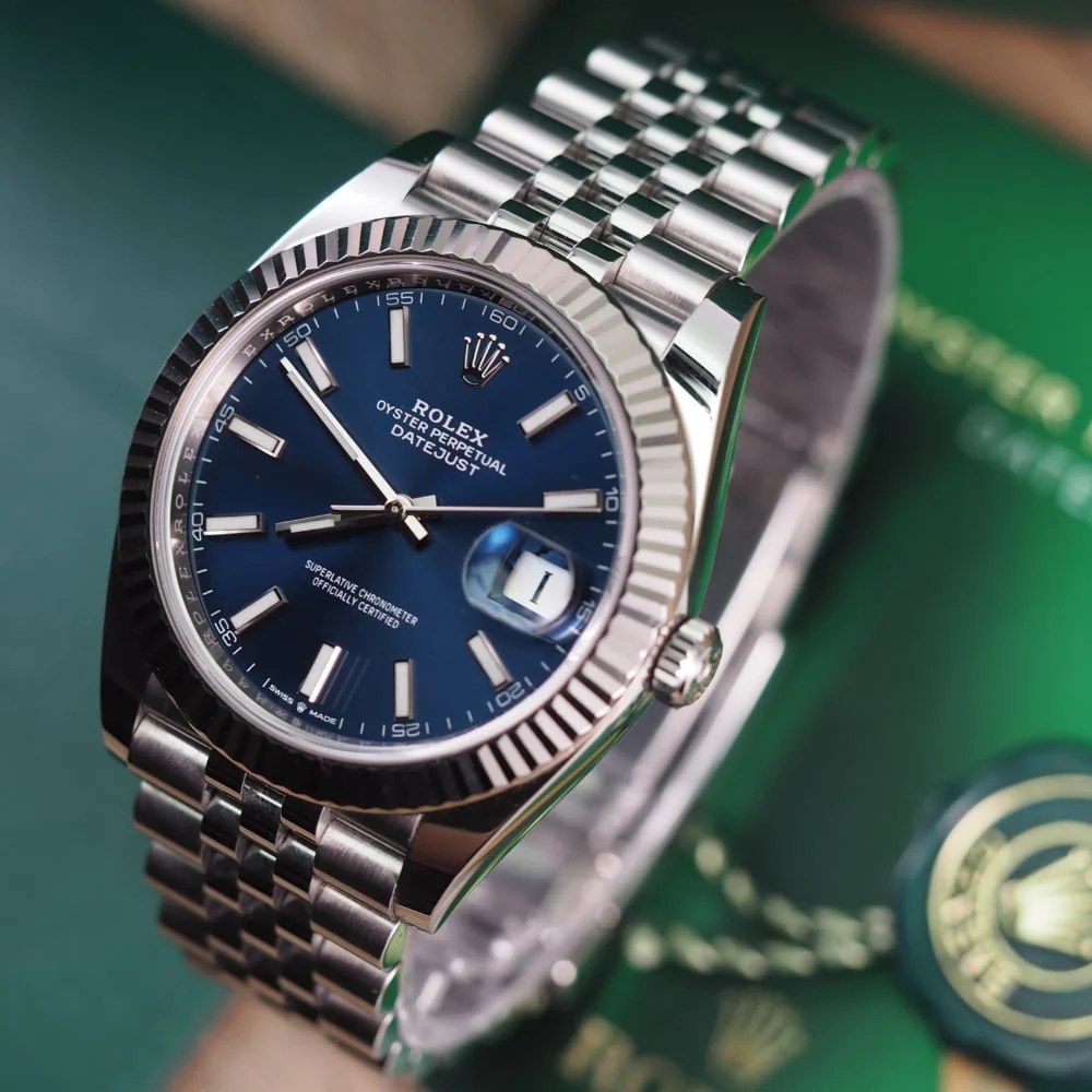 Montres Datejust Jubilee Cannelé Bleu