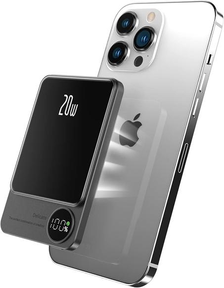 😍شاحن لاسلكي لأجزة الايفون بسعة كبيرة ممكن تشحن هاتفك بالكامل اكثر من مرتين (🔥خصم 25% اليوم فقط🔥)