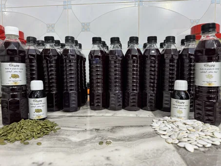 زيت اليقطين الخضراء او بالقشور للبروستاتا