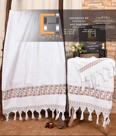 Serviette Crystal (3p) Egypt