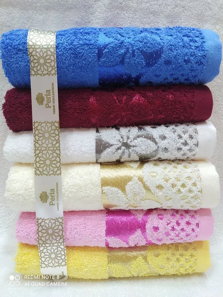 6 serviettes marque velvette 40/70 made in turky 100% coton