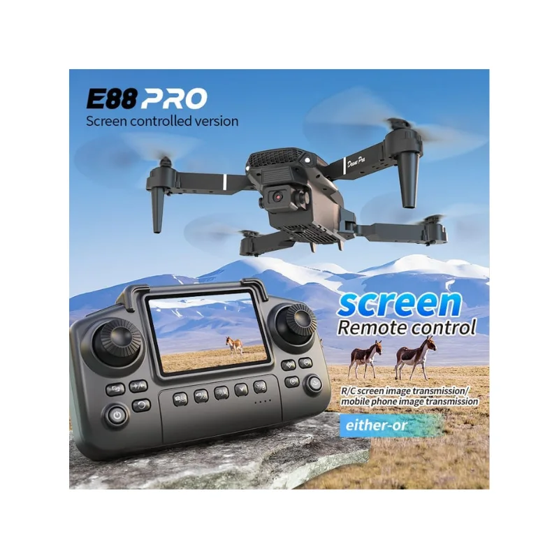 E88 Pro - Drone FPV Wi-Fi avec caméra grand angle HD 4K 1080P