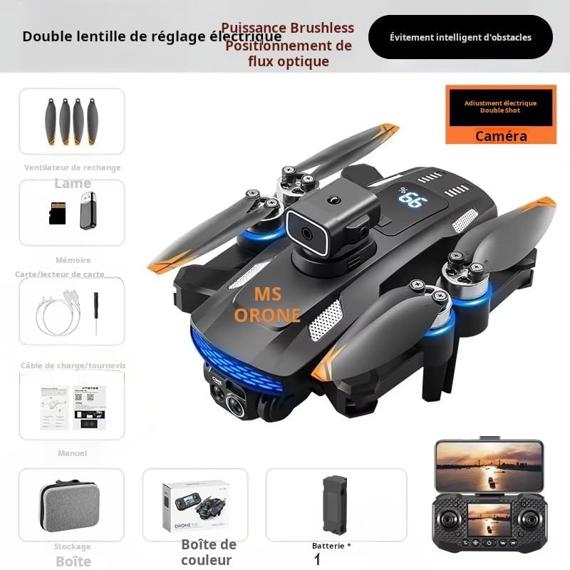 Drone Xiaomi M6 8K – Caméra 8K, WiFi 5G & Télécommande Écran.