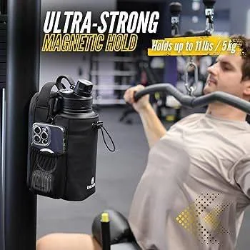 حقيبة رياضية لحمل قارورة الماء مع جيب للهاتف والإكسسوارات