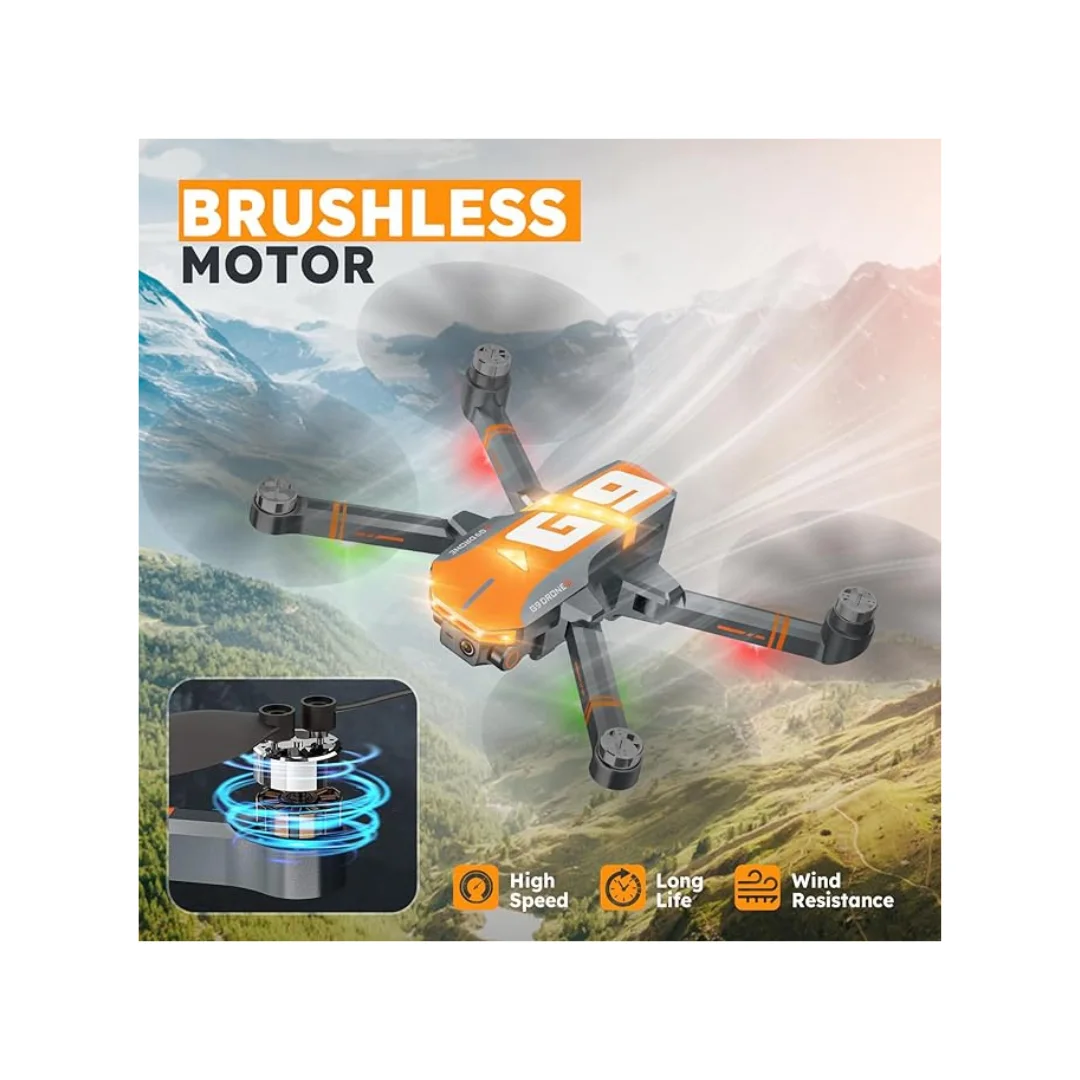 Drone G9 GPS 4K Pliable | Moteurs Brushless | WiFi 5G FPV