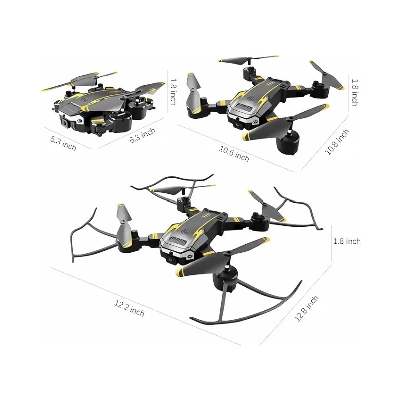 Drone S6 4K – Drone pliable avec caméra et stabilité