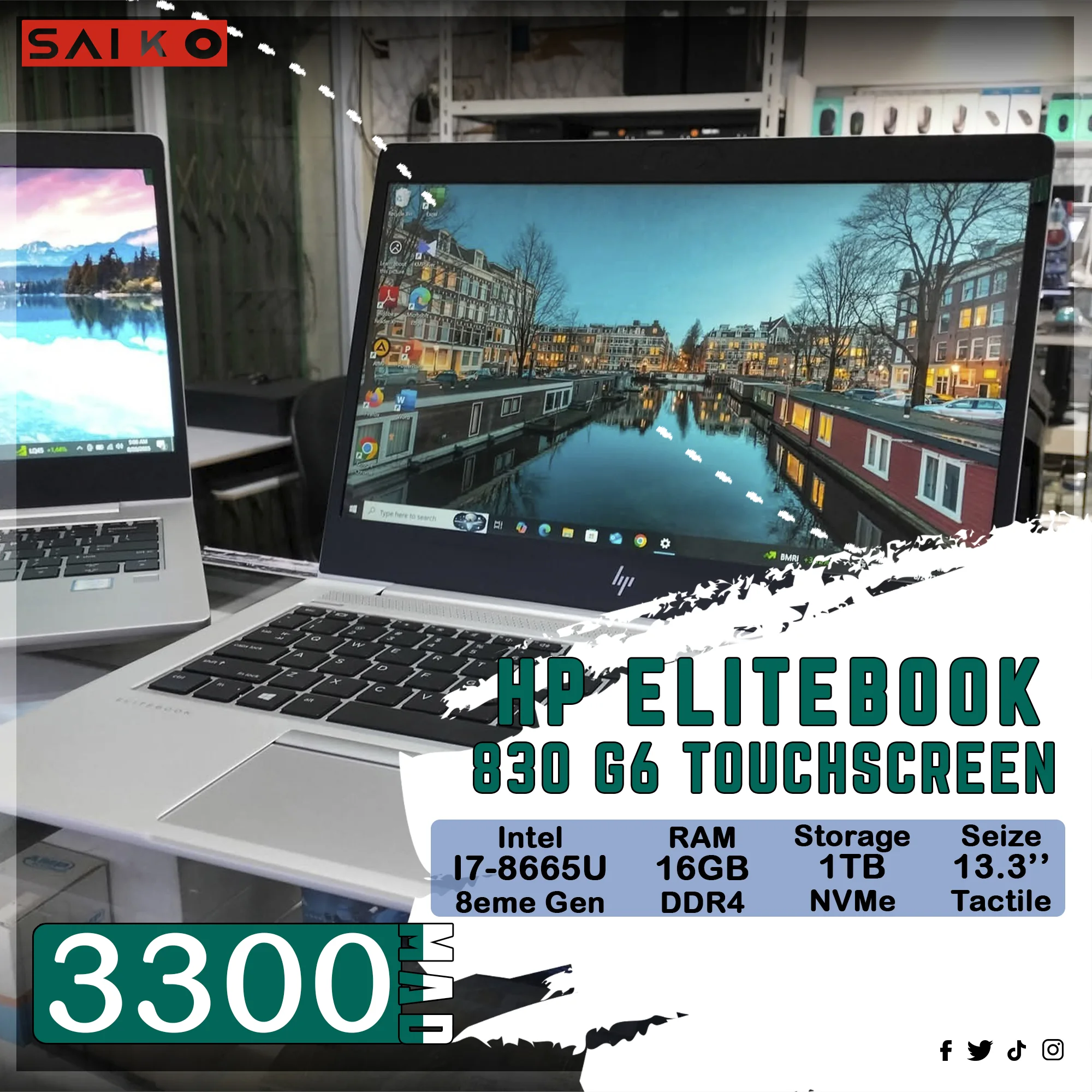 HP ELITEBOOK 830 G6 TOUCHSCREEN I7 8TH 16GB RAM 1TB SSD NVMe