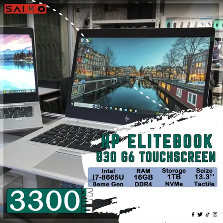 HP ELITEBOOK 830 G6 TOUCHSCREEN I7 8TH 16GB RAM 1TB SSD NVMe