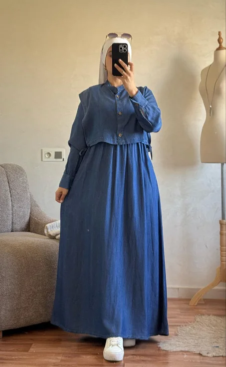 Robe jeans tensil