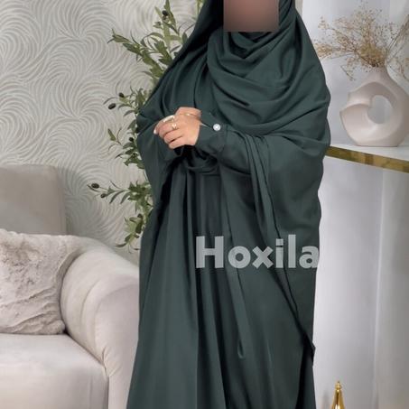 طقم حجاب كامل بألوان انثوية راقية (g)