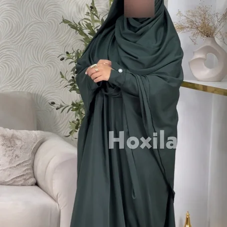 طقم حجاب كامل بألوان انثوية راقية sky