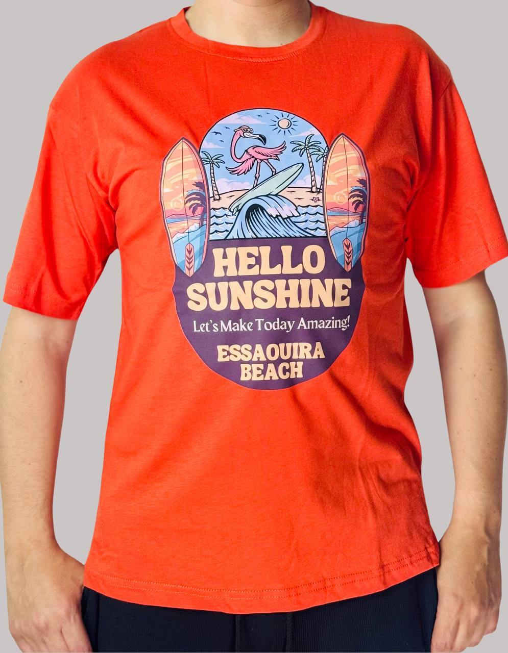 Orange t-shirt : Hello Sunshine