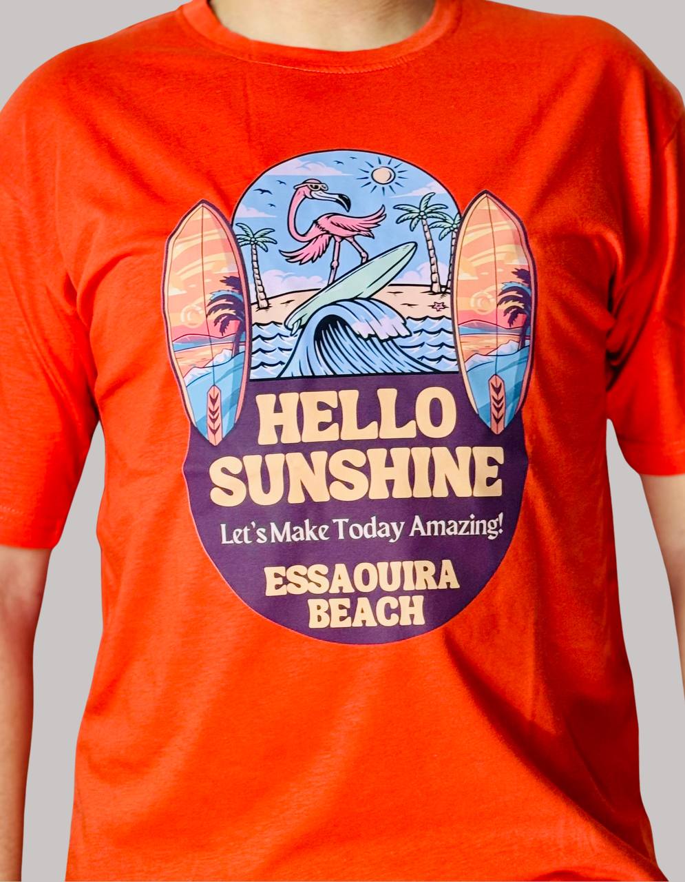 Orange t-shirt : Hello Sunshine