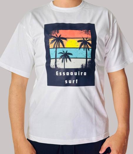 White t-shirt : Essaouira Surf