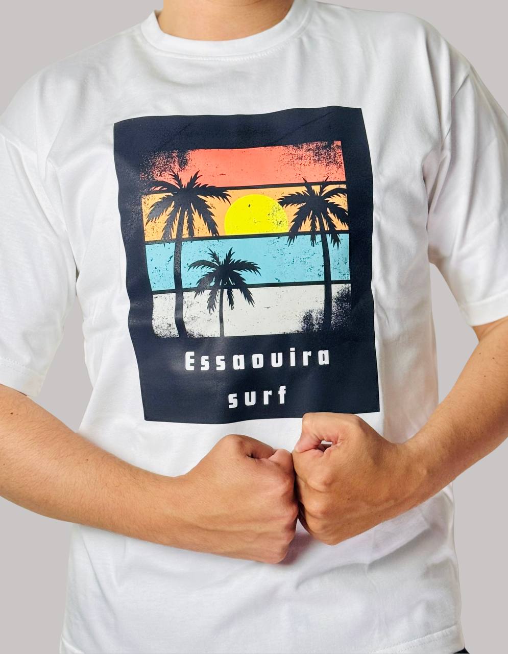 White t-shirt : Essaouira Surf