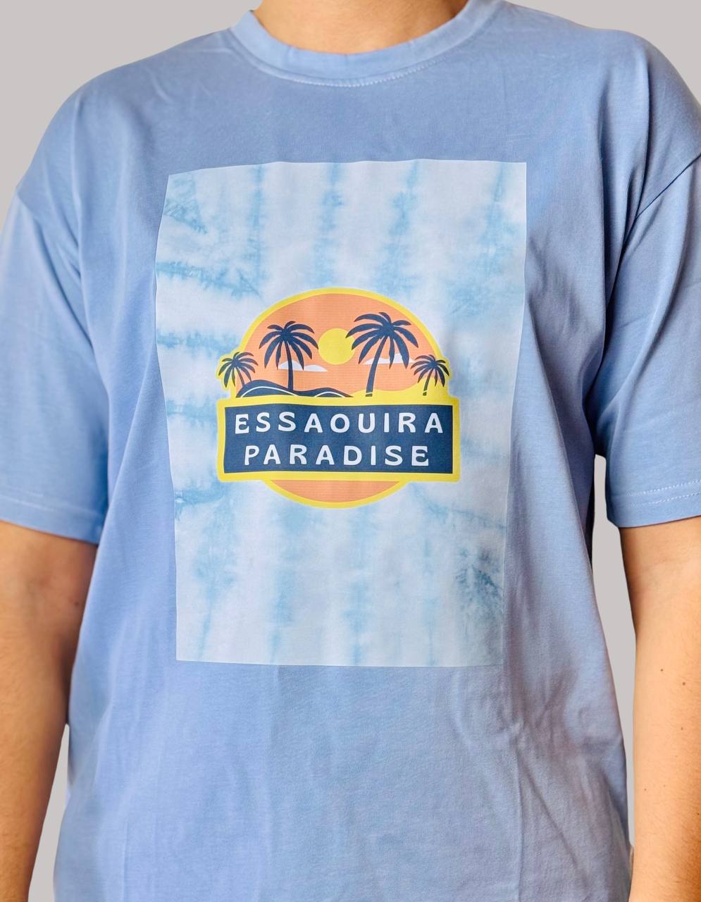 Sky-blue t-shirt : Essaouira Paradise