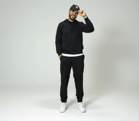 طقم رجالي مريح و أنيق بثوب مونتوني ليكرا