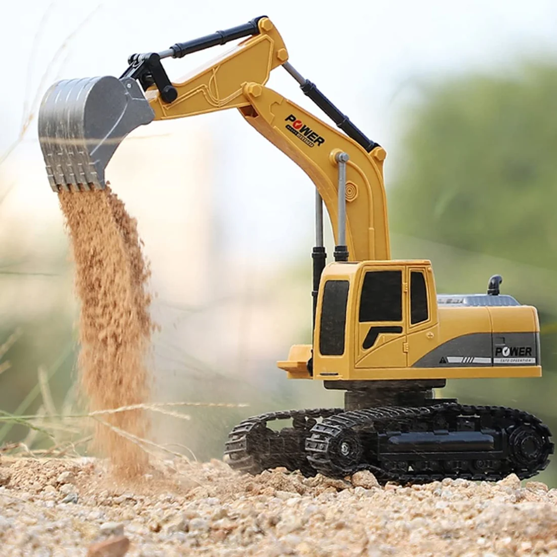 لعبة الحفارة الهيدروليكية بالتحكم عن بعد (RC Excavator)