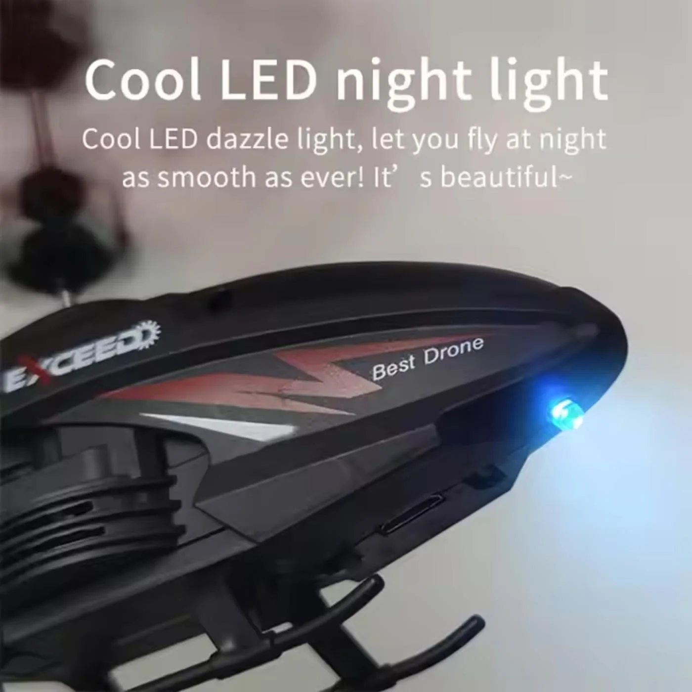 هليكوبتر أطفال بالتحكم عن بعد قابلة للشحن - طائرة هليكوبتر RC كبيرة الحجم مع أضواء LED وجيروسكوب للطيران الداخلي والخارجي