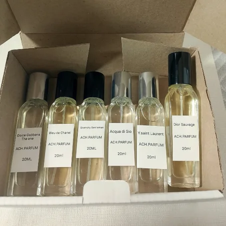 ستة ( 06)عطور رجالية عالمية في باك واحد — بدون ما تضيع دراهمك على عطر واحد