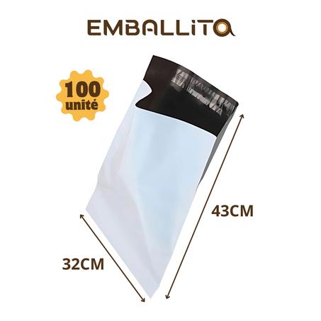 Sachet E-commerce 32x43 Blanc