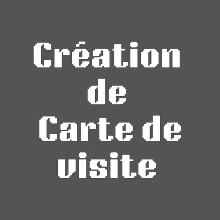 Création de carte de visite