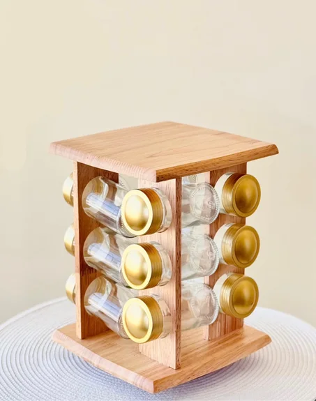 طقم توابل فاخر – 9 قطع - السطح مربع