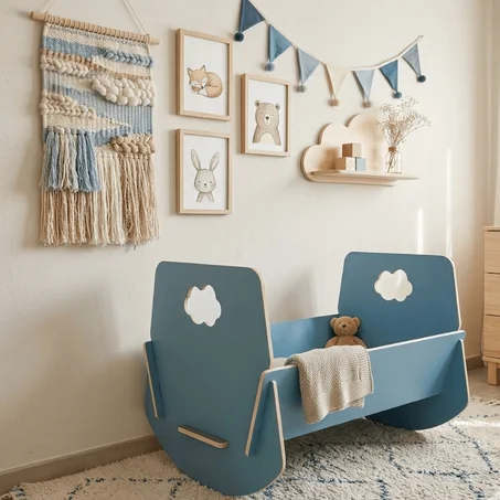 أحسن هدية سرير خشبي للمولود الجديد ديالكم