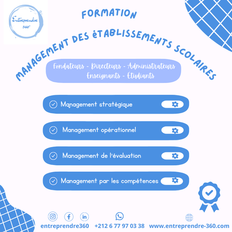 Formation management et marketing de l'établissement scolaire