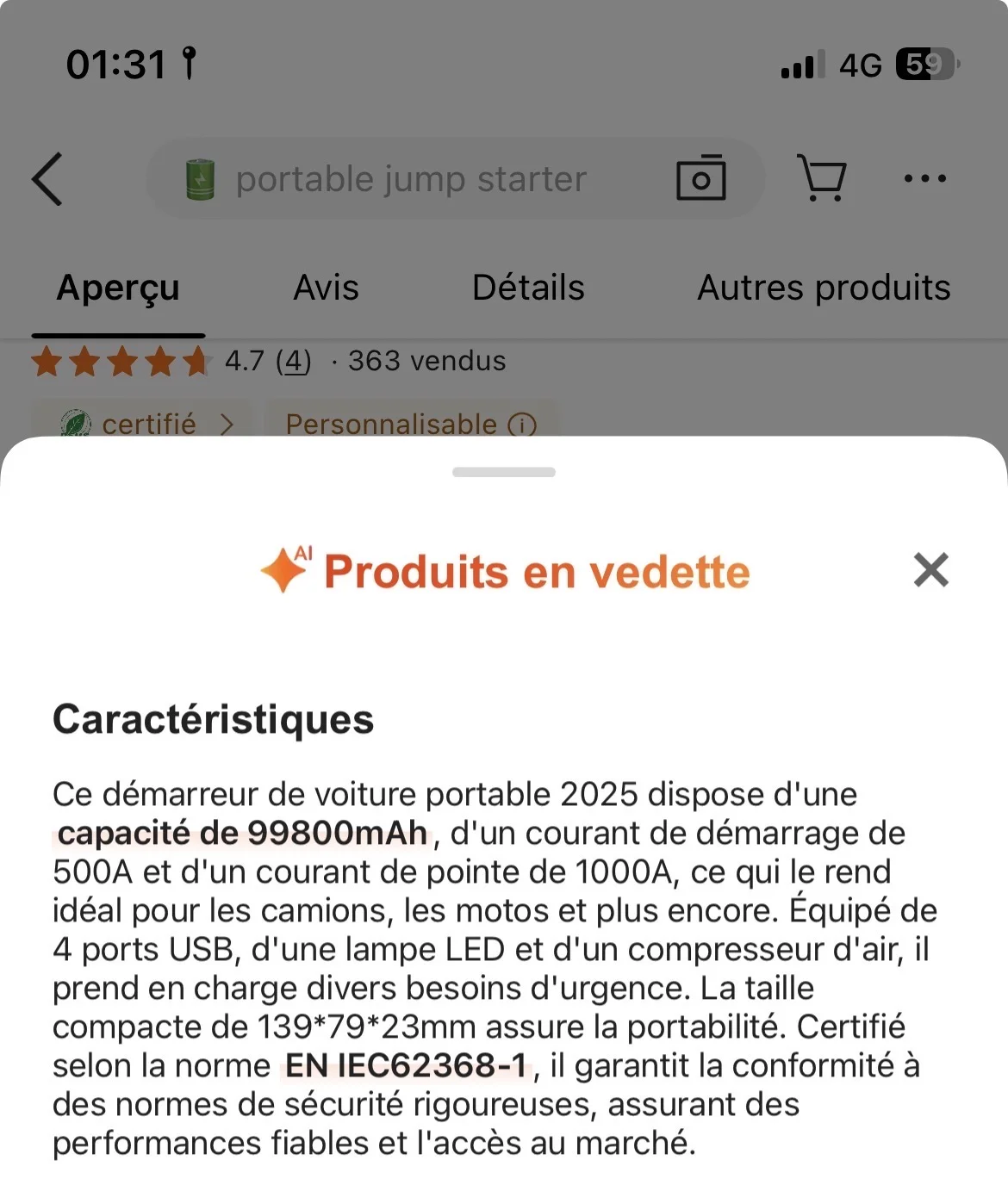 booster de voiture Multifonctionnel avec  pomp pneu