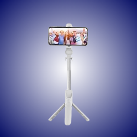 ترايبود وعصا سيلفي لاسلكية بتقنية البلوتوث العنوان الرئيسي: التقط لحظاتك المثالية بسهولة وأناقة!