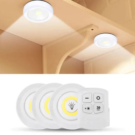Pack De 3 Lampes LED Sans Fil Télécommandées