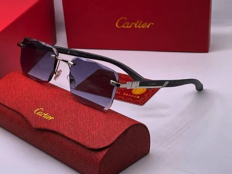 Lunette Solaire Cartier  Avec Boite et Accessoires