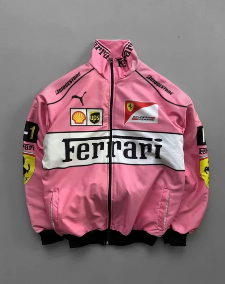 PINK FERRARI RACING JACKET