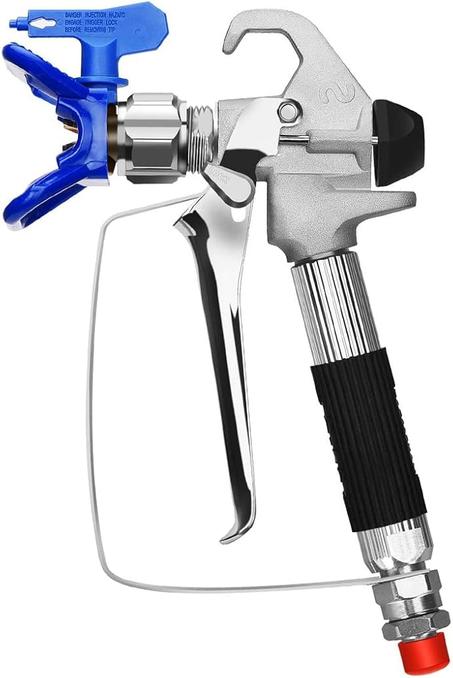 FUNTECK Pistola pulverizadora sin aire compatible con pulverizadores de pintura sin aire Graco, incluyendo punta 517 y boquilla Gurad, 3600 PSI