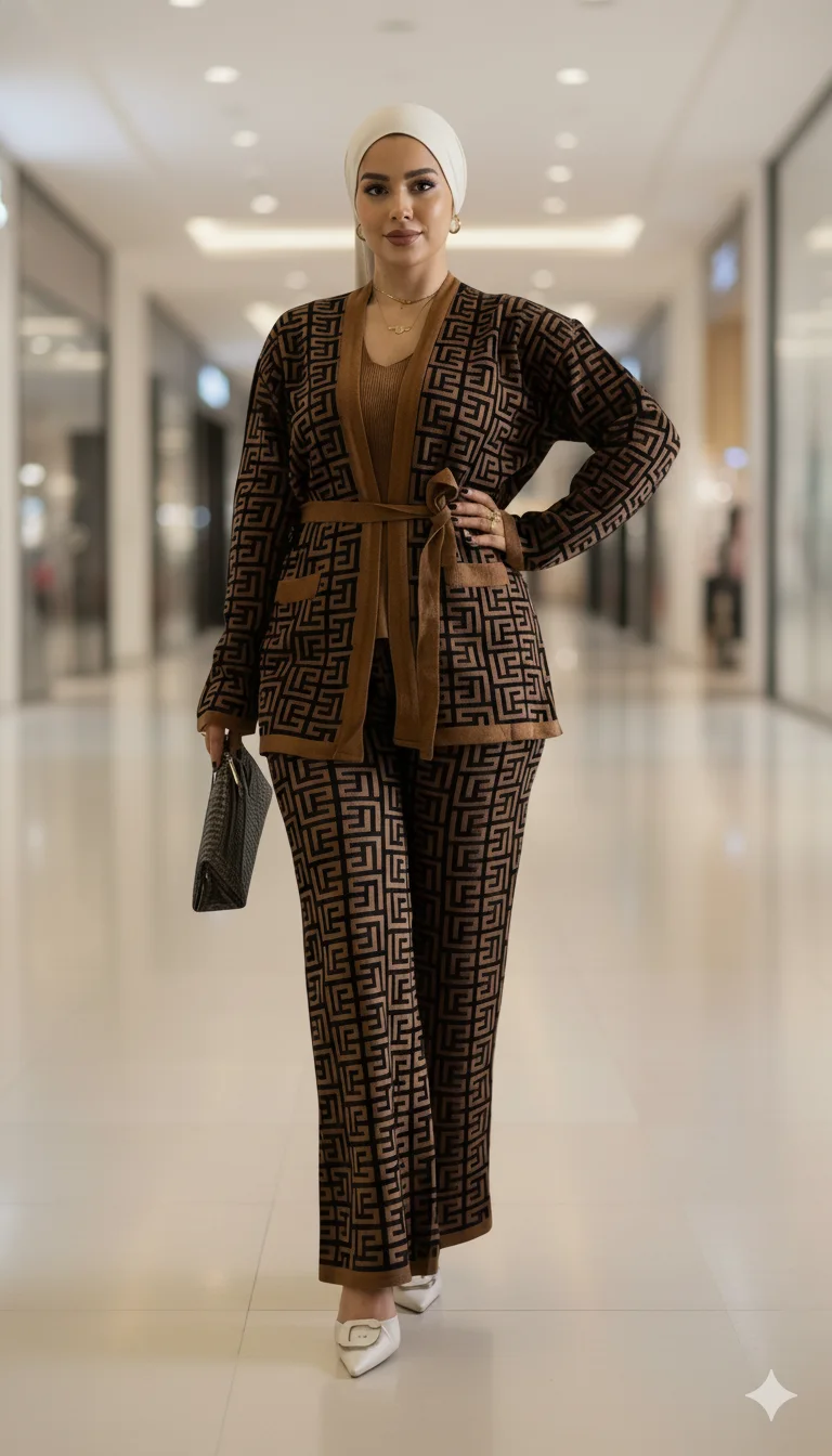 طقم متناسق يجمع بين الراحة والأناقة