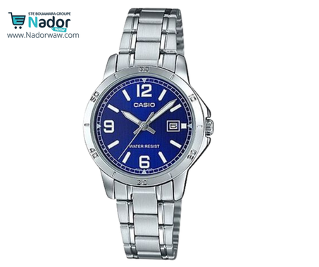 Casio// LTP-V004D-2BUDF//ساعة يد نسائية