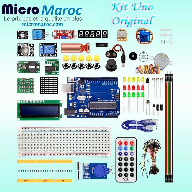 Kit de démarrage Arduino UNO R3 – Kit de bricolage Arduino UNO R3