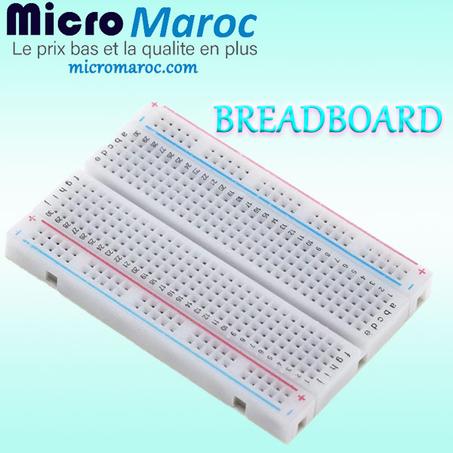 Plaque d'essai breadboard 400 pour Arduino Raspberry Pi