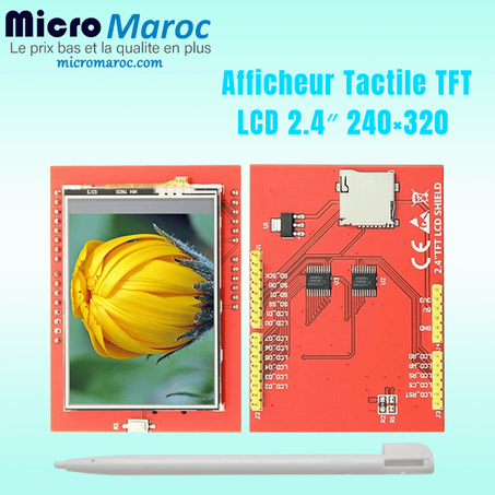 Afficheur Tactile TFT LCD 2.4″ 240×320