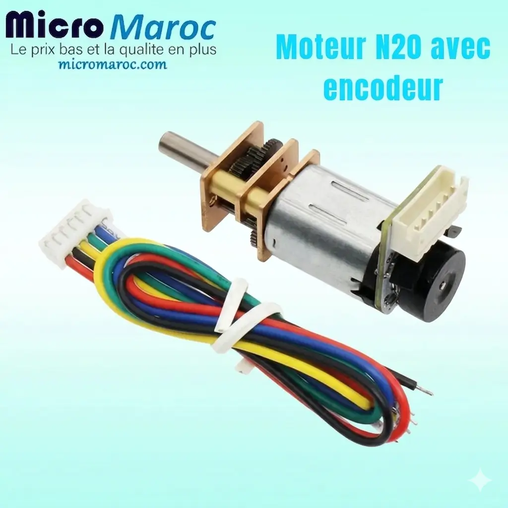 Moteur N20 avec Encodeur 6V