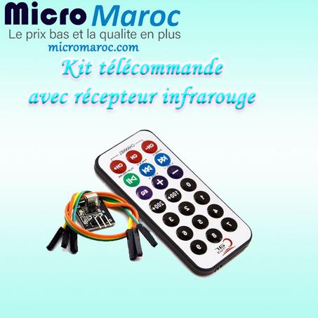 Kit télécommande avec module récepteur infrarouge