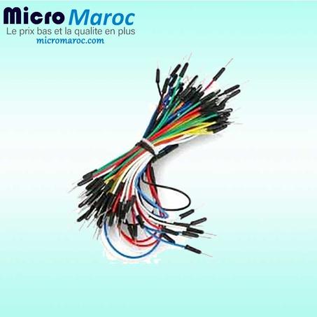 Kit de 65 Câbles de Connexion Jumper Mâle-Mâle