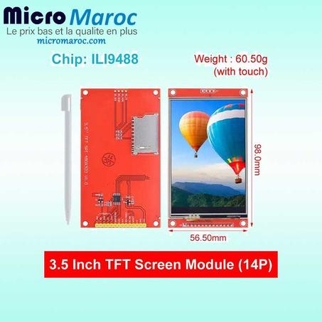 Afficheur Tactile TFT LCD 3.5"