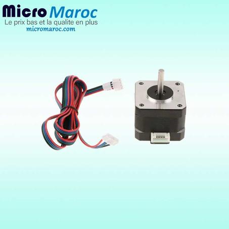 Moteur nema 17 pas à pas avec câble pour Arduino et Raspberry