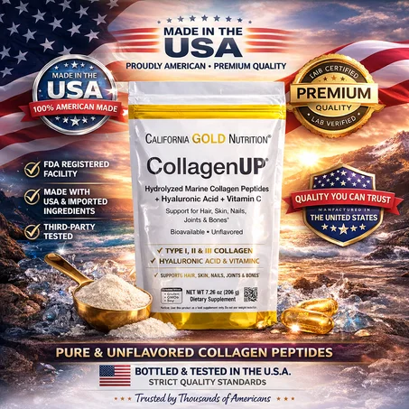 California Gold Nutrition CollagenUP 🇺🇸 Premium USA Collagen 206g