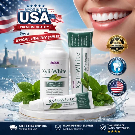 Xyli White Mouthwash & Toothpaste – Made in USA | High Quality Teeth Whitening & Fresh Breath