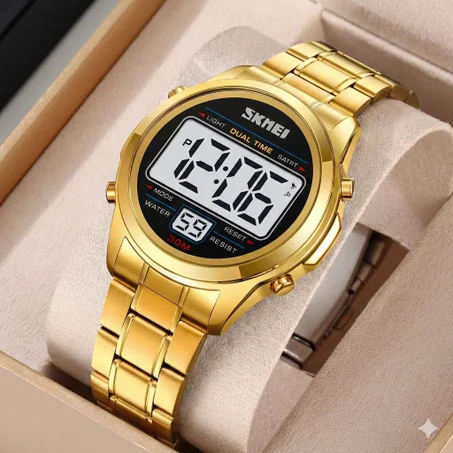 ساعة كلاسيكية رقمية فاخرة