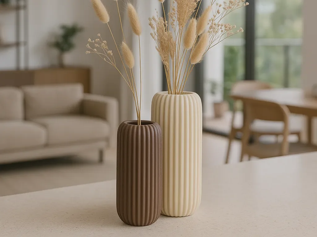 مزهرية القوس النحيفة (Archer Slim Vase) — أنشوطة أنيقة للزهور الطويلة